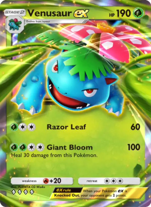 Venusaur ex Rare rarity Genetic Apex Pokémon card price