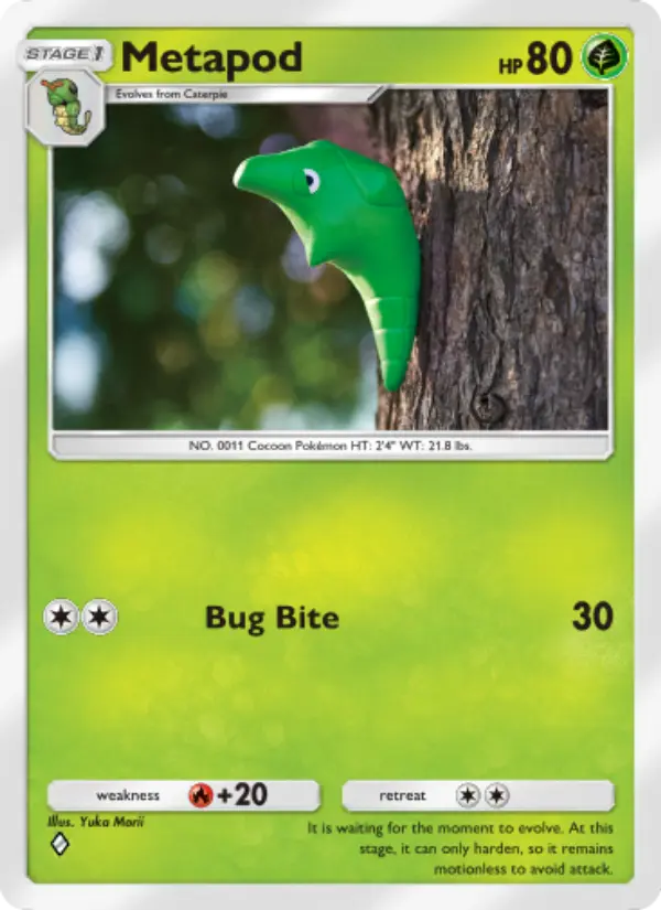 Metapod Rare rarity Genetic Apex Pokémon card price