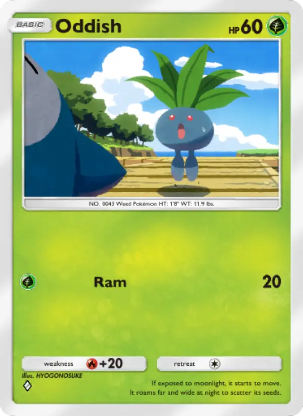 Oddish Rare rarity Genetic Apex Pokémon card price