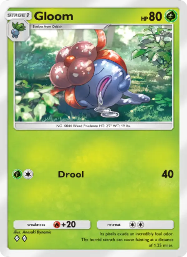 Gloom Rare rarity Genetic Apex Pokémon card price