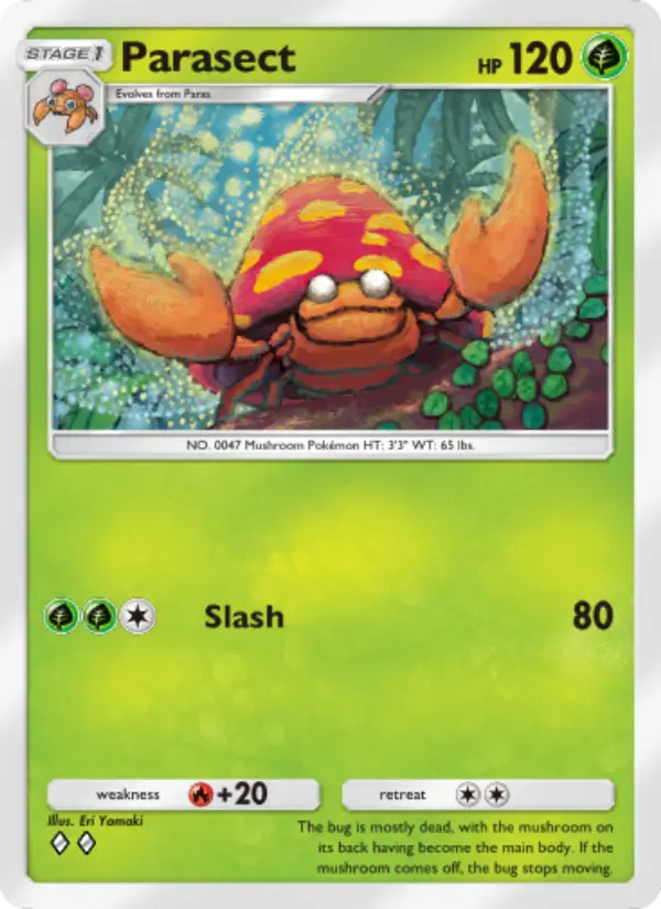 Parasect Rare rarity Genetic Apex Pokémon card price