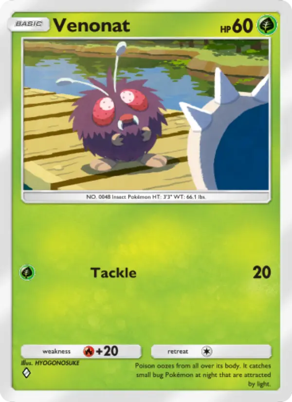Venonat Rare rarity Genetic Apex Pokémon card price