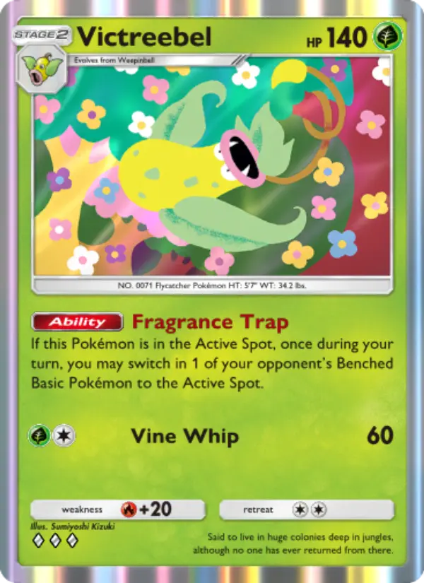 Victreebel Rare rarity Genetic Apex Pokémon card price