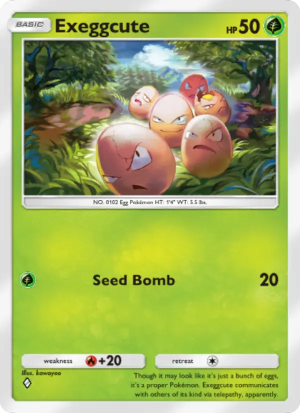 Exeggcute Rare rarity Genetic Apex Pokémon card price