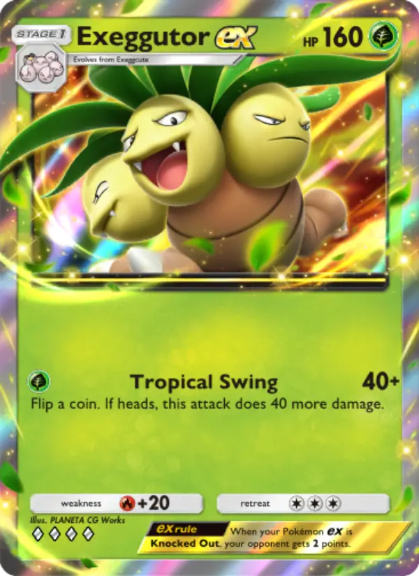 Exeggutor ex Rare rarity Genetic Apex Pokémon card price