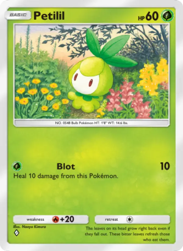 Petilil Rare rarity Genetic Apex Pokémon card price