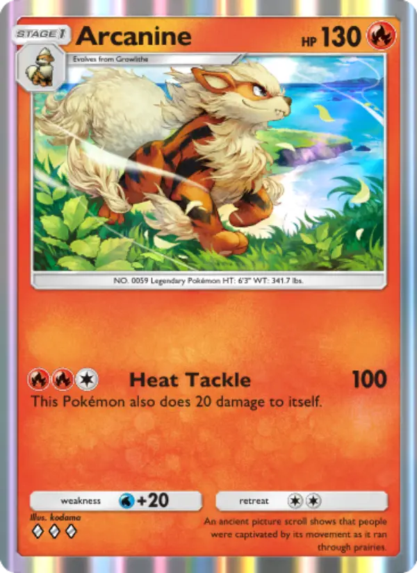 Arcanine Rare rarity Genetic Apex Pokémon card price