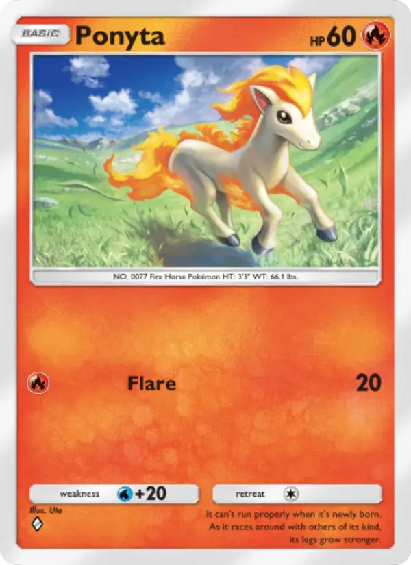 Ponyta Rare rarity Genetic Apex Pokémon card price