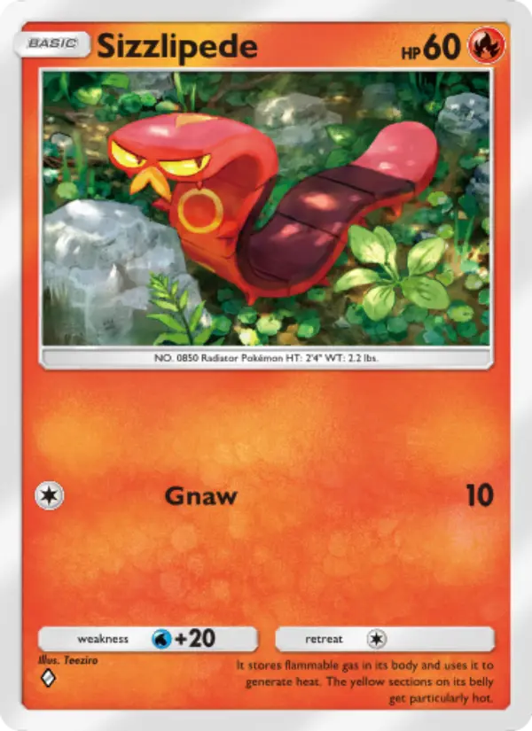 Sizzlipede Rare rarity Genetic Apex Pokémon card price