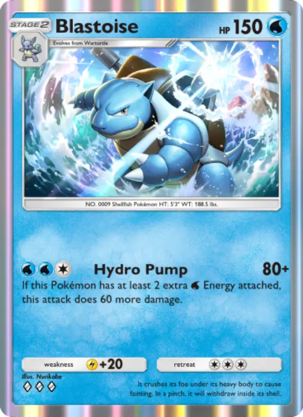 Blastoise Rare rarity Genetic Apex Pokémon card price