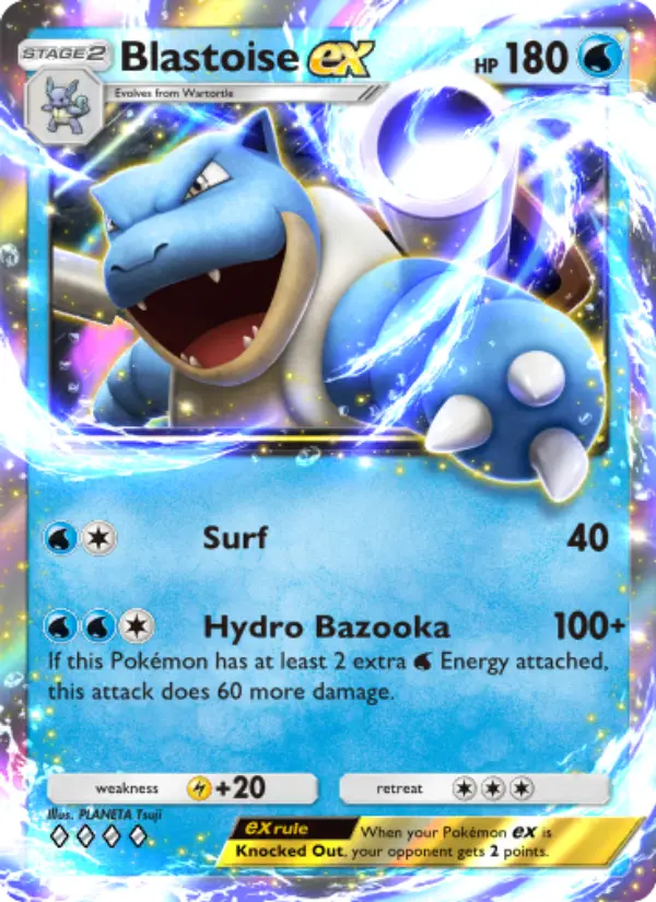 Blastoise ex Rare rarity Genetic Apex Pokémon card price