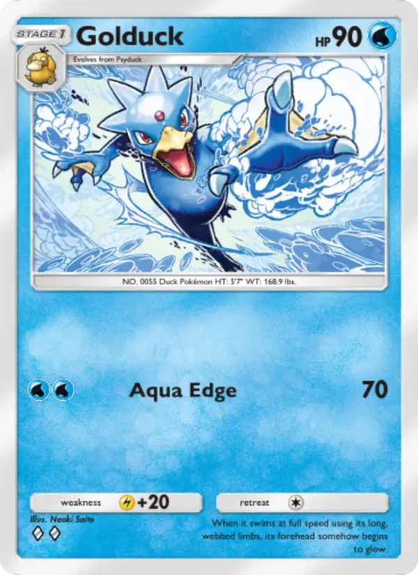 Golduck Rare rarity Genetic Apex Pokémon card price
