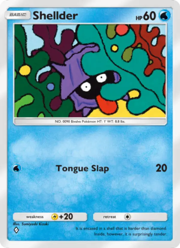 Shellder Rare rarity Genetic Apex Pokémon card price
