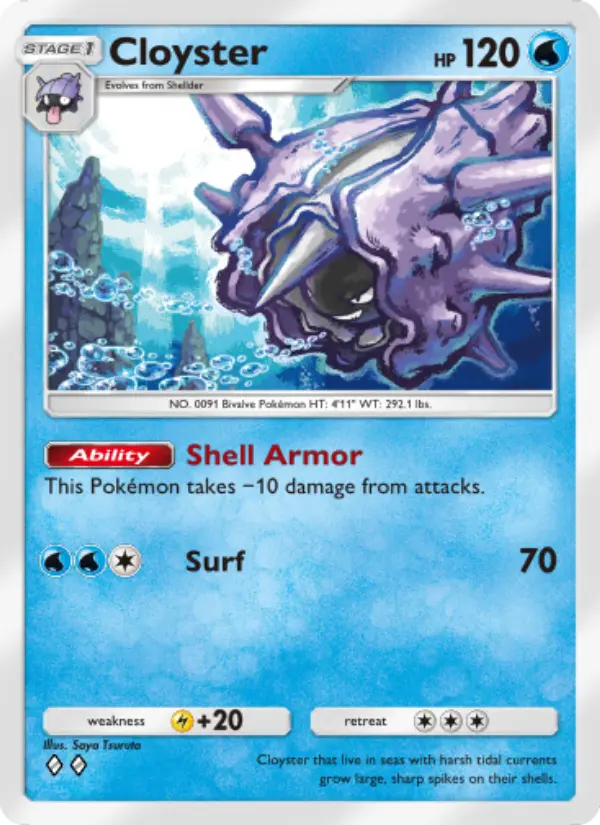 Cloyster Rare rarity Genetic Apex Pokémon card price
