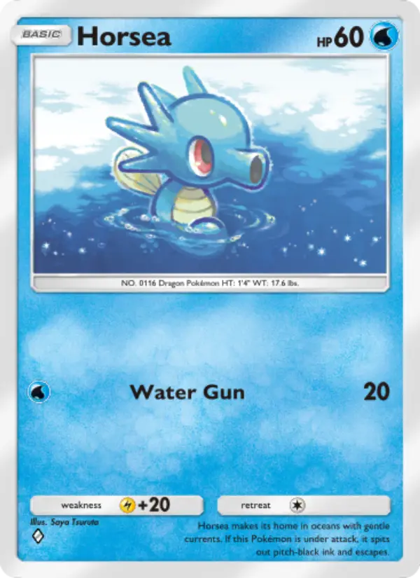 Horsea Rare rarity Genetic Apex Pokémon card price