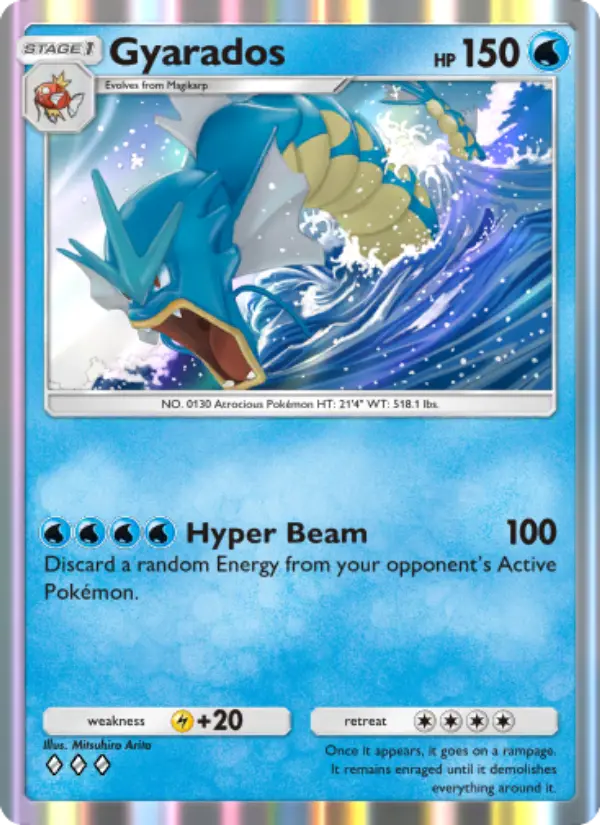 Gyarados Rare rarity Genetic Apex Pokémon card price