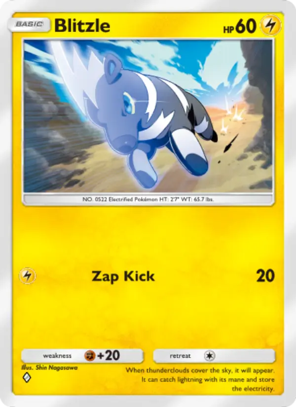 Blitzle Rare rarity Genetic Apex Pokémon card price