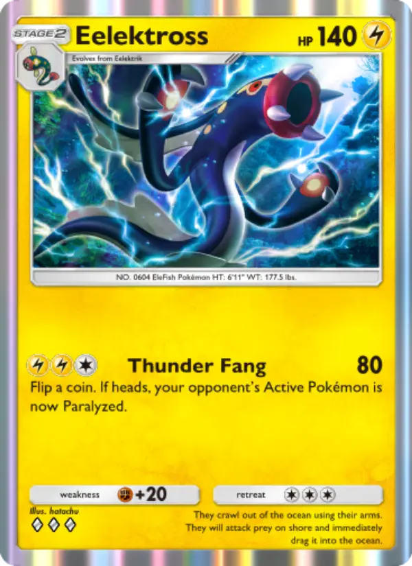 Eelektross Rare rarity Genetic Apex Pokémon card price