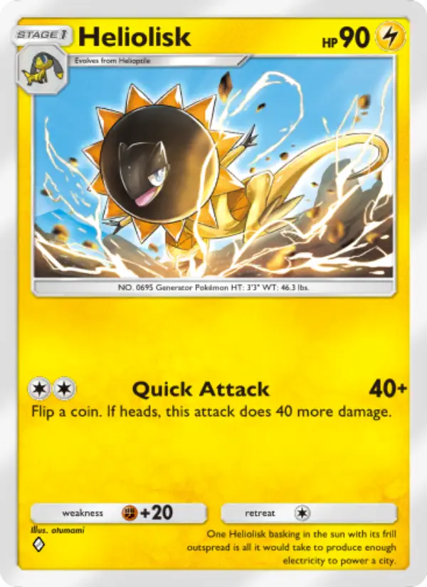 Heliolisk Rare rarity Genetic Apex Pokémon card price