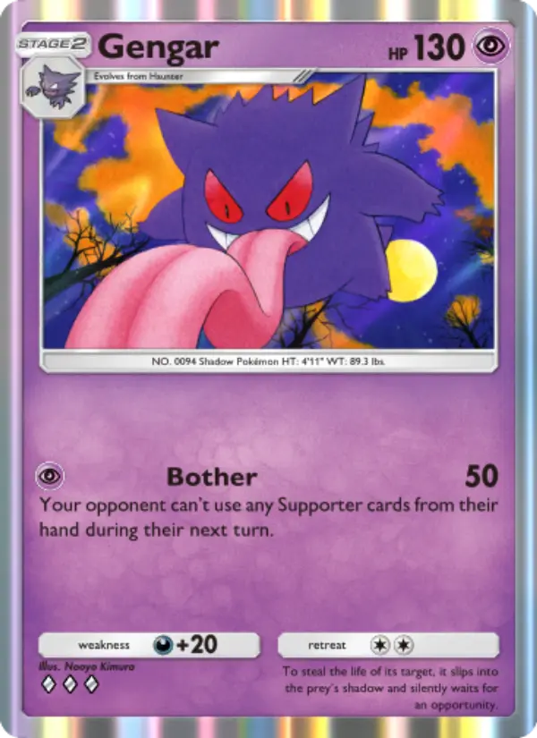Gengar Rare rarity Genetic Apex Pokémon card price