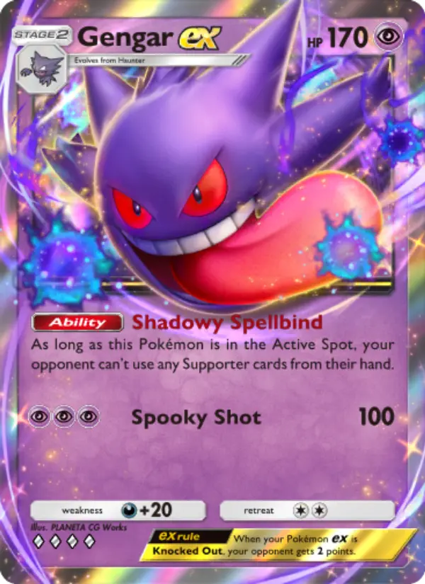 Gengar ex Rare rarity Genetic Apex Pokémon card price