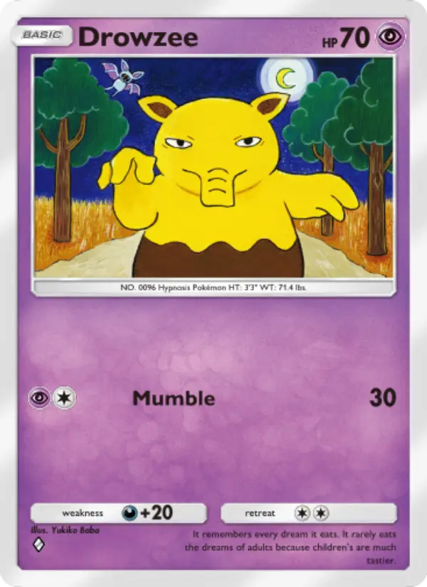 Drowzee Rare rarity Genetic Apex Pokémon card price
