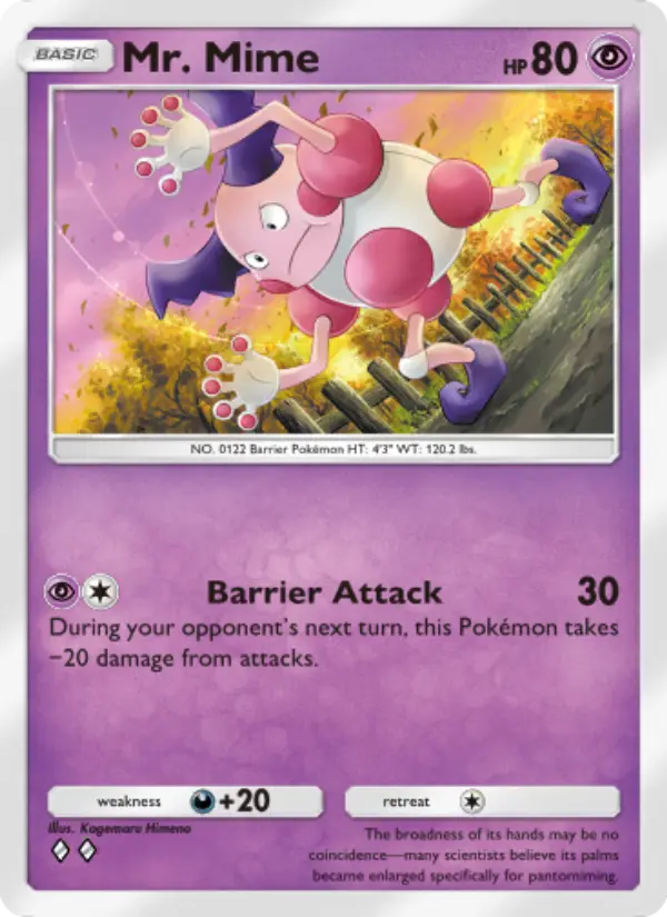 Mr. Mime Rare rarity Genetic Apex Pokémon card price
