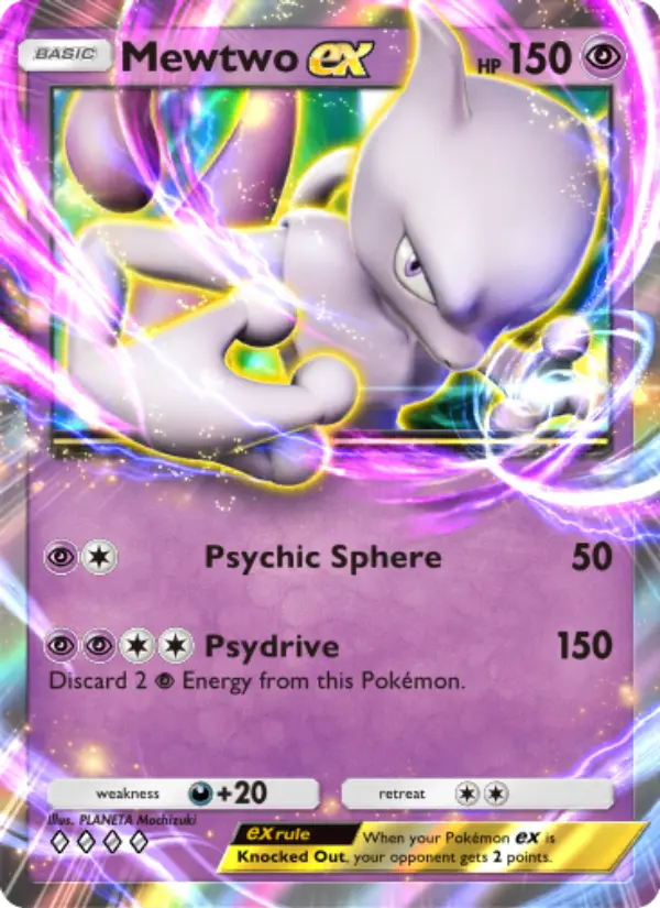 Mewtwo ex Rare rarity Genetic Apex Pokémon card price