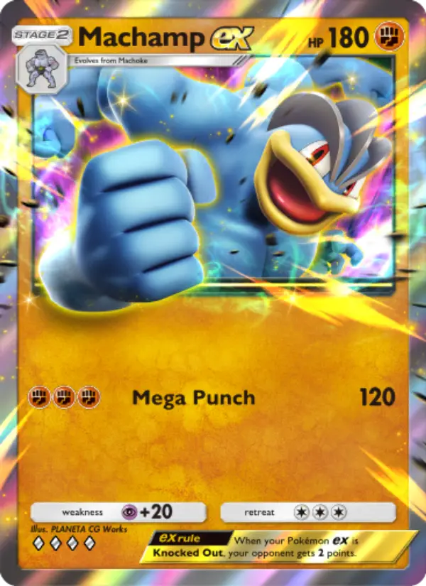 Machamp ex Rare rarity Genetic Apex Pokémon card price