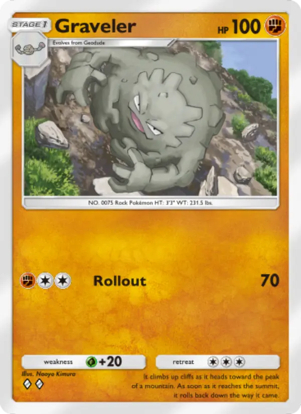 Graveler Rare rarity Genetic Apex Pokémon card price