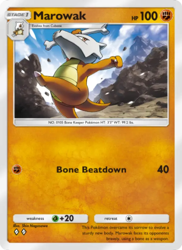Marowak Rare rarity Genetic Apex Pokémon card price