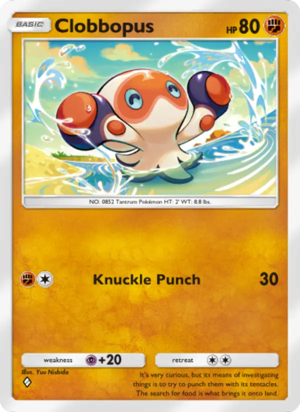 Clobbopus Rare rarity Genetic Apex Pokémon card price