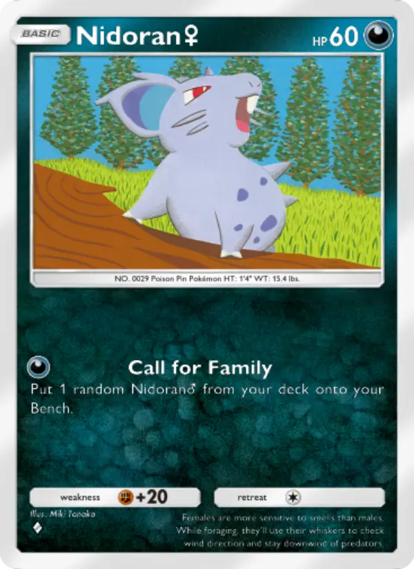 Nidoran♀ Rare rarity Genetic Apex Pokémon card price