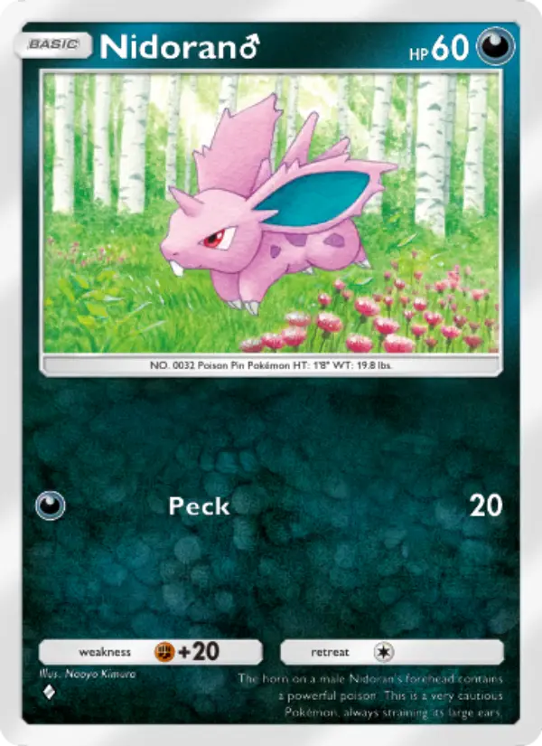 Nidoran♂ Rare rarity Genetic Apex Pokémon card price