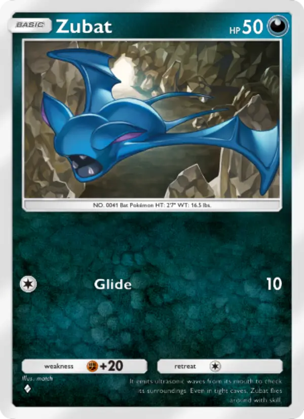 Zubat Rare rarity Genetic Apex Pokémon card price