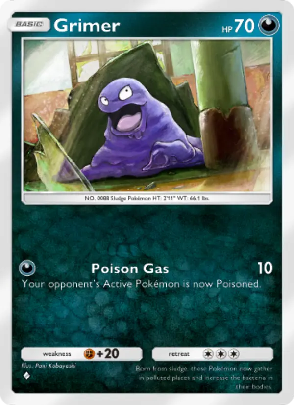 Grimer Rare rarity Genetic Apex Pokémon card price