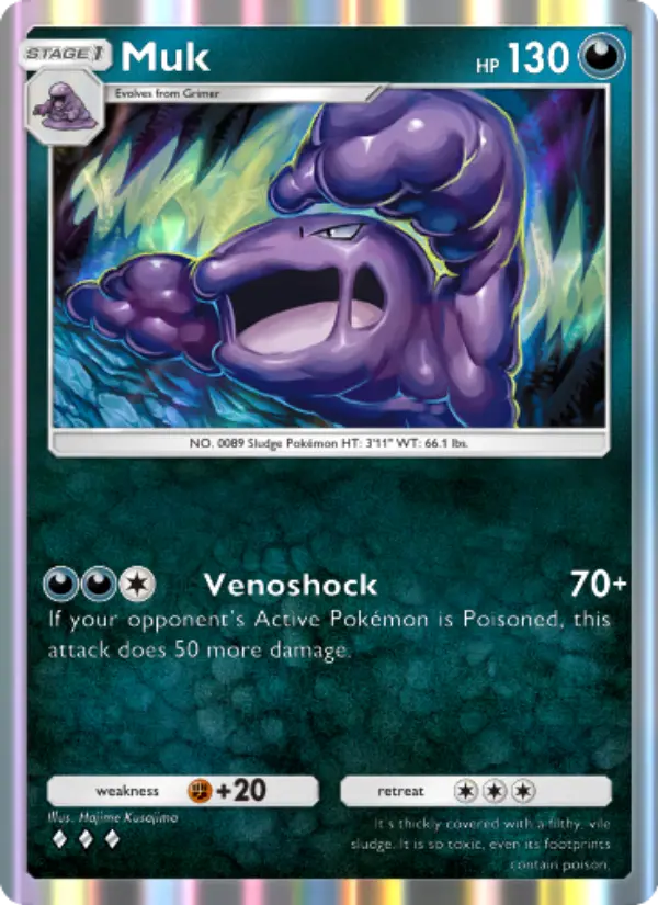 Muk Rare rarity Genetic Apex Pokémon card price