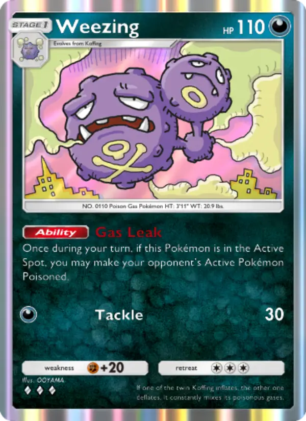 Weezing Rare rarity Genetic Apex Pokémon card price