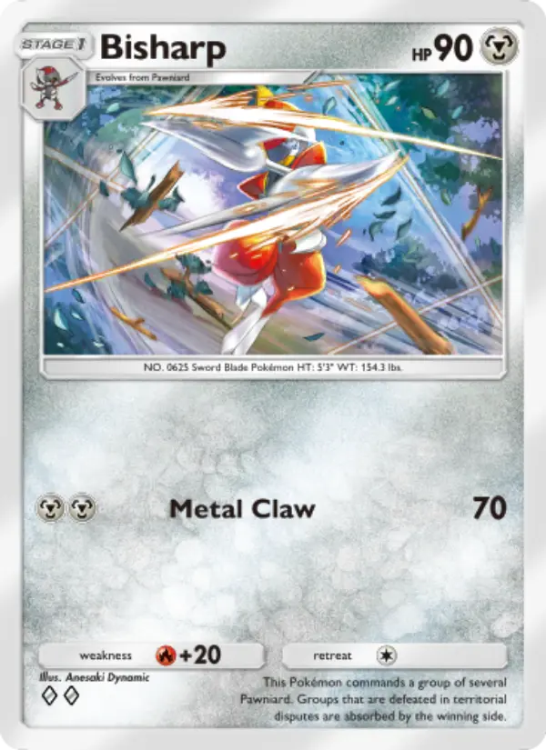 Bisharp Rare rarity Genetic Apex Pokémon card price