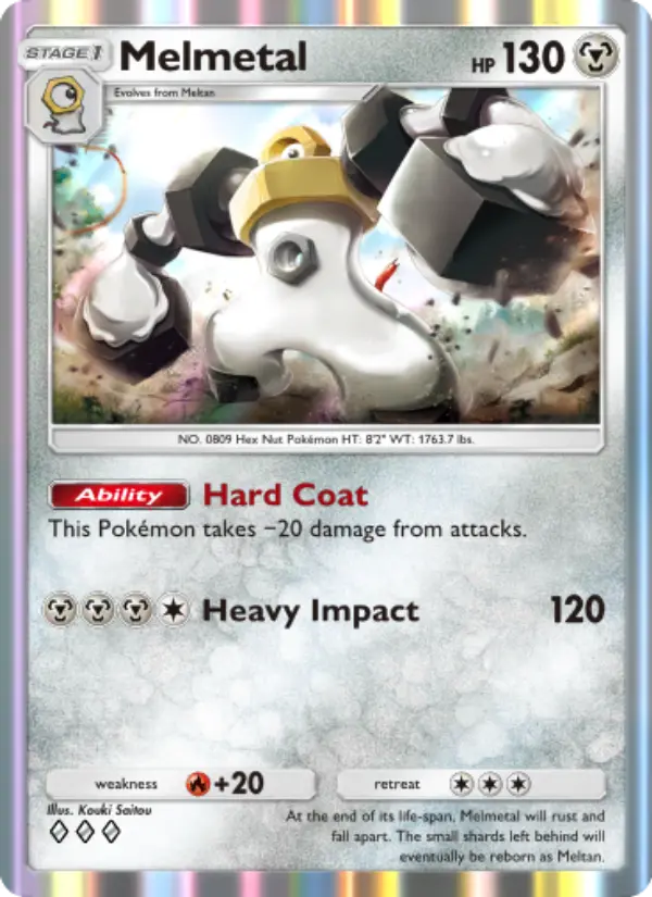 Melmetal Rare rarity Genetic Apex Pokémon card price