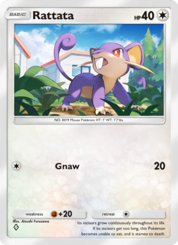 Rattata Rare rarity Genetic Apex Pokémon card price