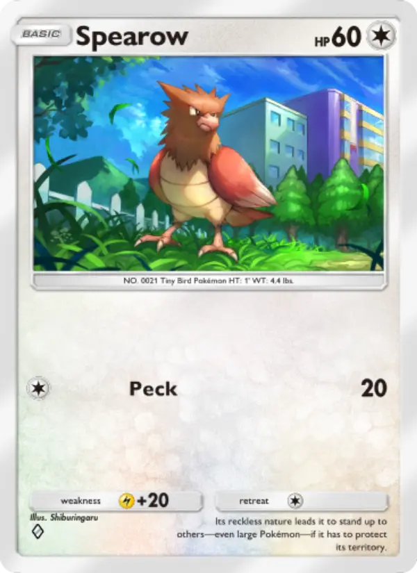 Spearow Rare rarity Genetic Apex Pokémon card price