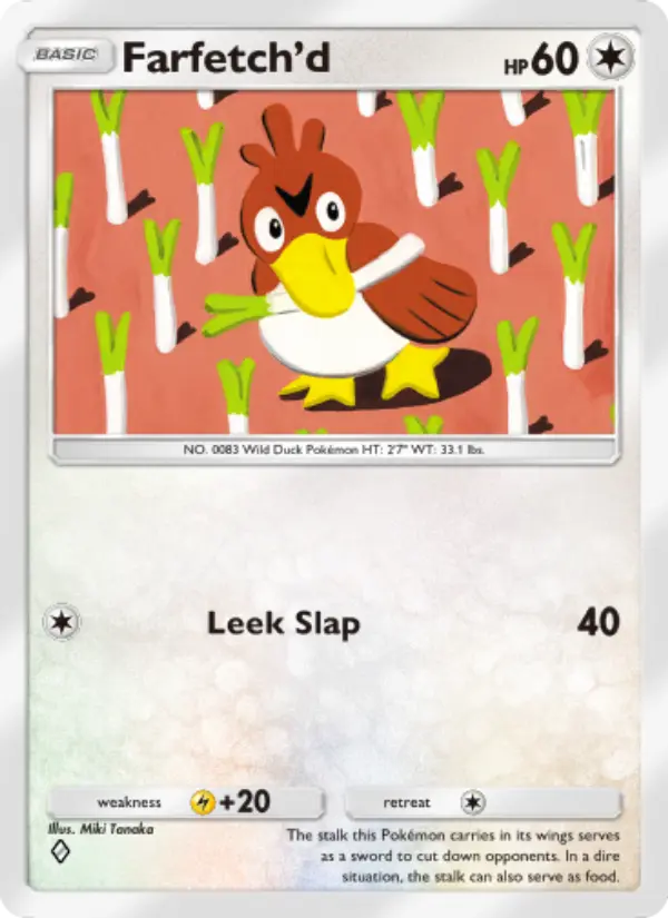 Farfetch'd Rare rarity Genetic Apex Pokémon card price