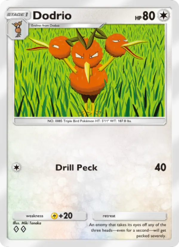 Dodrio Rare rarity Genetic Apex Pokémon card price
