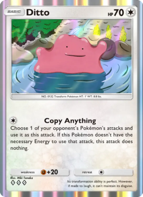 Ditto Rare rarity Genetic Apex Pokémon card price