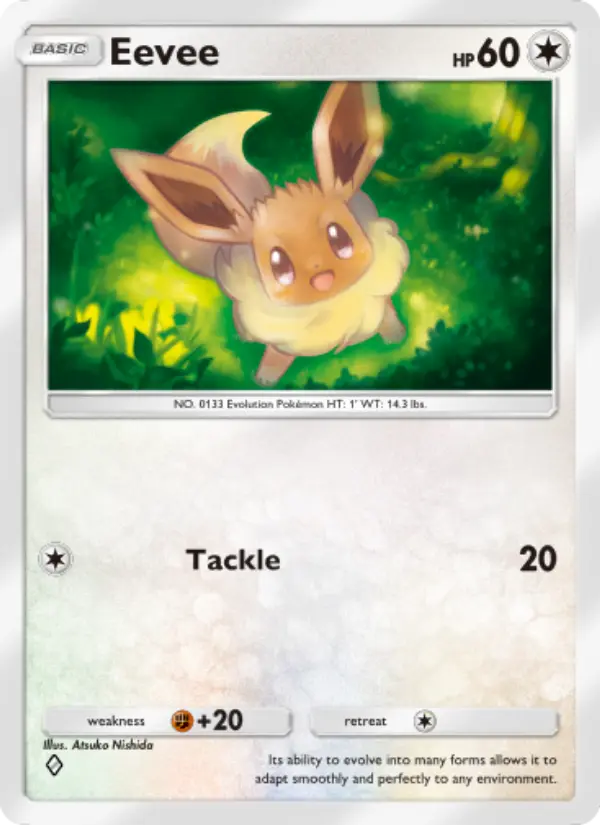 Eevee Rare rarity Genetic Apex Pokémon card price