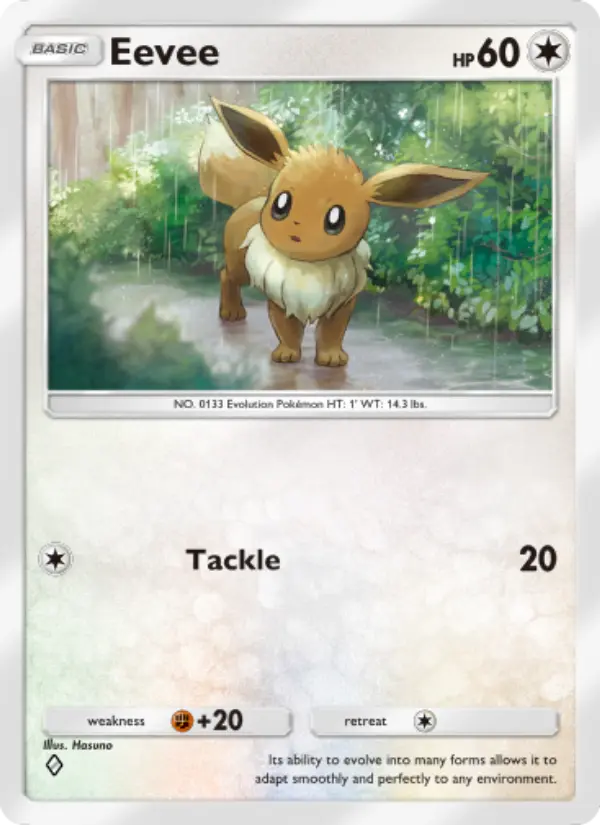 Eevee Rare rarity Genetic Apex Pokémon card price