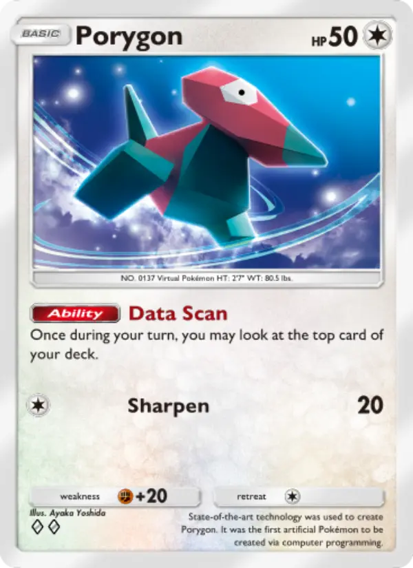 Porygon Rare rarity Genetic Apex Pokémon card price