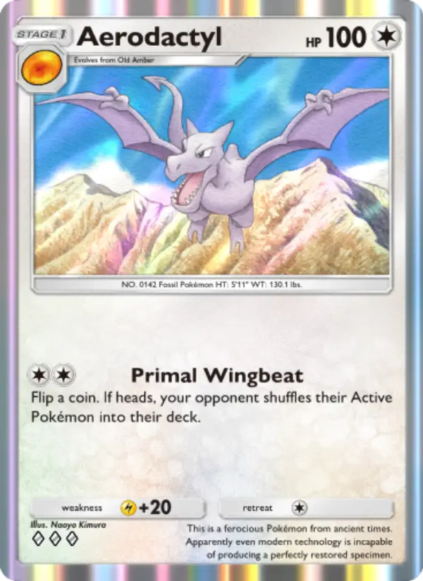 Aerodactyl Rare rarity Genetic Apex Pokémon card price