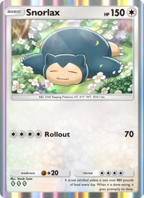 Snorlax Rare rarity Genetic Apex Pokémon card price